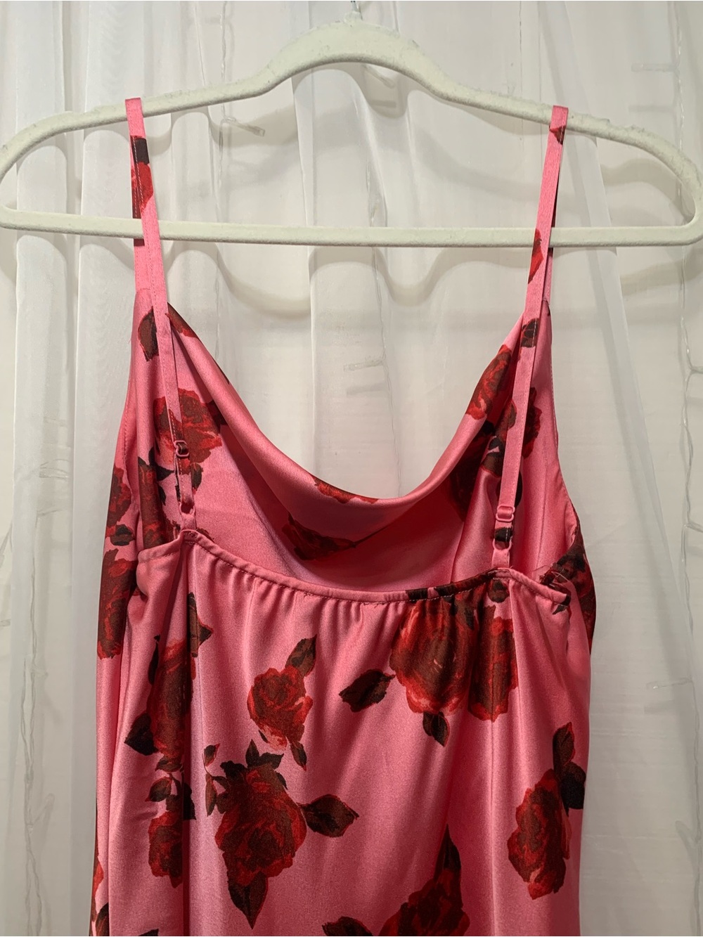 Arden B Rose Satin Slip Dress - Picture 7 of 8